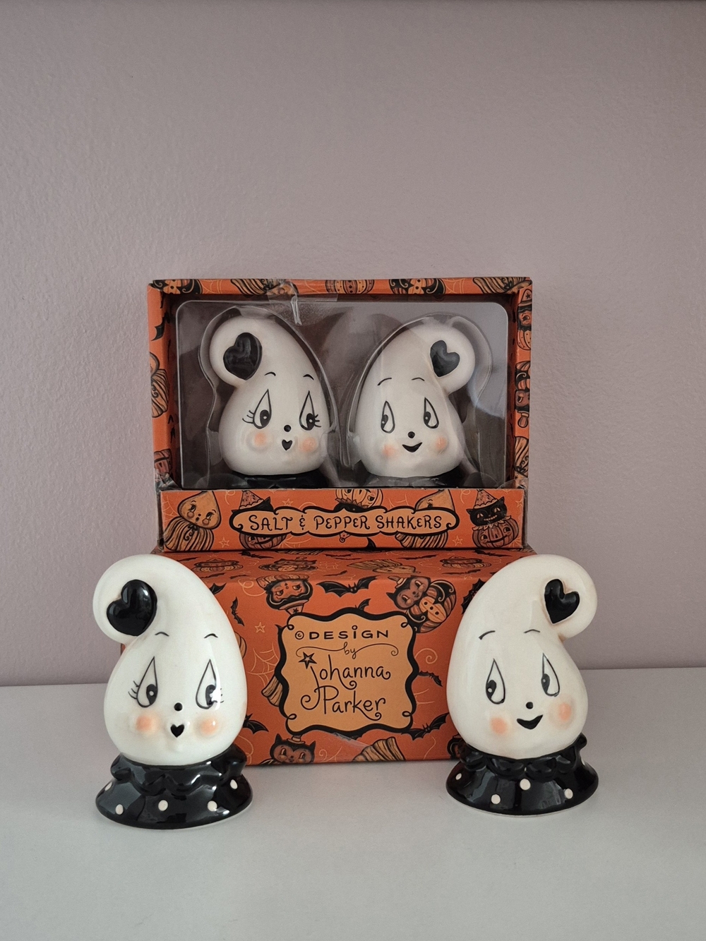 Johanna Parker Ghost Salt and Pepper Shaker Set